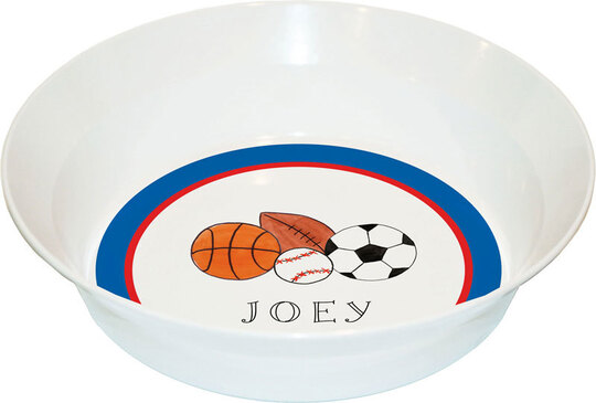 Sports Fan Children's Melamine Bowl